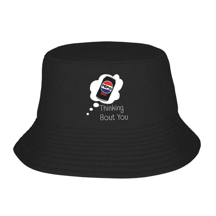Thinking Bout You Pepsi Max Bucket Hat Panama Bob Hats Outdoor Cool Reversible For Summer Beach Fishing Unisex Fisherman Caps