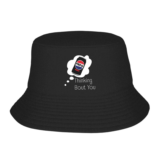 Thinking Bout You Pepsi Max Bucket Hat Panama Bob Hats Outdoor Cool Reversible For Summer Beach Fishing Unisex Fisherman Caps