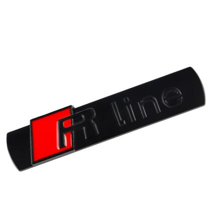 1Pcs 3D Metal Car R LINE Emblem Sticker Badge Decoration For VW GTI RLine Scirocco Polo T5 Passat b6 Golf Tiguan Jetta T-ROC CC