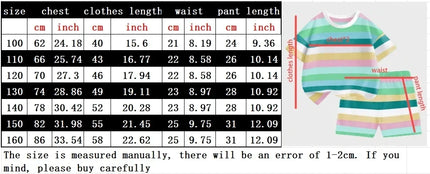 Gabby Dollhouse Children Summer Clothes Shorts Suit 2pcs Striped T-shirt Set Kid Tops Girl Tracksuits Outfits Boy Sport Tee Gift