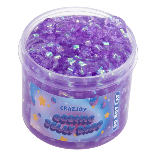 2.37oz Crystal Slime - Glitter Plastic Beads DIY Slime Set Crunchy Super Soft Non-Sticky Mud for Kids Ideal Birthday Party Favor