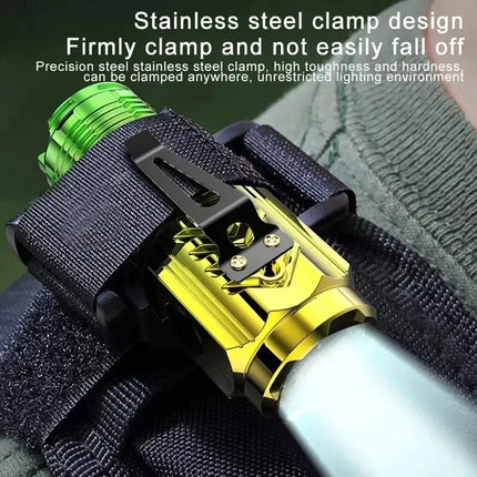 Powerful 3LED Super Bright Flashlight Portable Mini Burst Flash Torch Rechargeable Emergency Spotlight with Pen Clip Flashlight