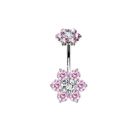 1PCS Stainless Steel CZ Belly Button Piercing Heart Navel Barbell Jewelry Butterfly Belly Button Ring Sexy Navel Ring For Women