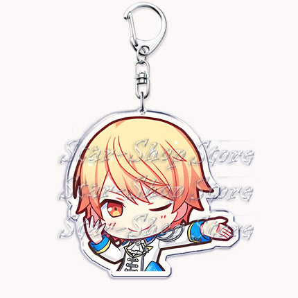 VIRTUAL SINGER Wonderlands Showtime Keychains Keyrings for Accessories Touya Emu Rui Akito Tsukasa Key Chain Jewelry Fans Gifts