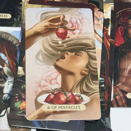 The Love and Lust Tarot English Version 78-Card Deck for Passion, Intimacy & Soulful Love Readings 10.3*6cm