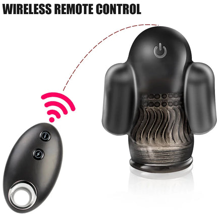 Glans Vibrator Trainer Male Delay Ejaculation Lasting Trainer Vibrator  Penis Sex Toy for Pleasure Remote Control Masturbation
