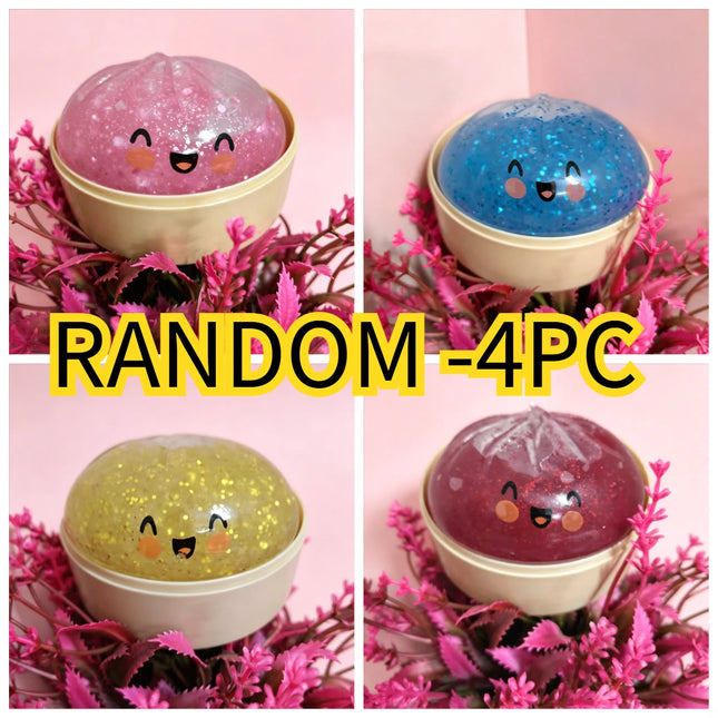 Blind Box Colorful Simulated Dumpling Squishy Relaxing Relieve Anxiety Antistress Enhance Happiness Rebound Squeeze Reliever Toy
