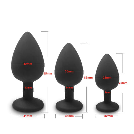 3pcs/set Butt Plug Anal Plug for Men Beginner Silicone Prostate Massager Anal Stimulator Adult Goods Sex Toy for Men Women Gay