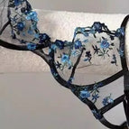 Black  blue bra / XL