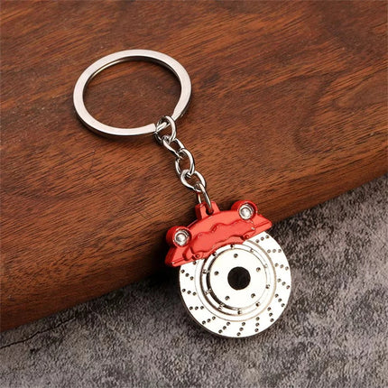 Creative Speed Gearbox Keychain Gear Head Pendant Keyring for Car Key Turbo Hub Brake Disc Charms Shock Absorber Keys Holder