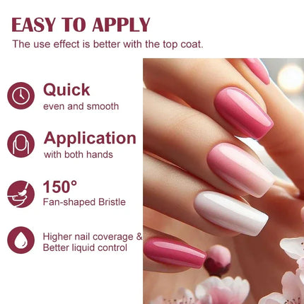 2pcs 8ml Water-Based Nail Polish Set Long Lasting Quick Drying No Need of Lamp to Cure Nail Supplies Vernis for Nails Manicure