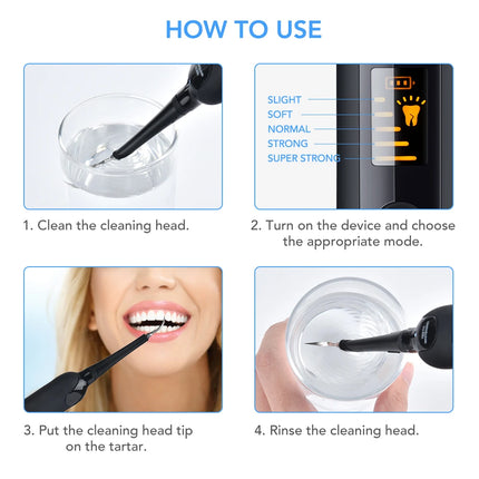 Teeth Tartar Remover Electric Sonic Dental Calculus and Plaque Remover With LED Light Teeth Whitening Kit Dental Tools At Home