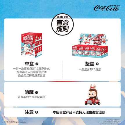 Official genuine POPMART THE MONSTERS Coca Cola figurine blind box LABUBU ornament decoration for girls birthday gifts