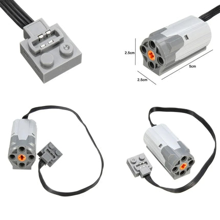 2PCS M Motor Power Functions Group MOC Technical Parts PF Blocks 8883 58120c01 Speed Motor Compatible with Legoeds DIY Kids Gift