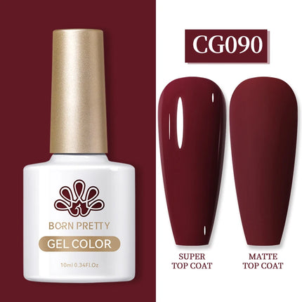 BORN PRETTY 10ml Gel Nail Polish Gel 130 Colors Semi Permanent Solid Nail Gel Varnish Soak Off UV Gel for Base Top Coat