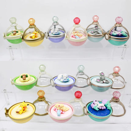 Pokemon Dreaming Case Miniature Scene Blind Box Pikachu Milcery Mawhip Ponyta Cinccino Klink Mini Figures Toy Table Ornaments
