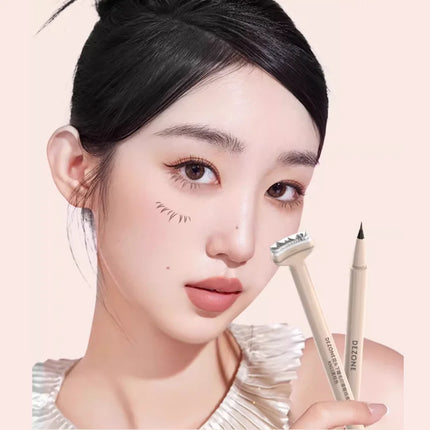 DEZONE Double Head Eyelash Stamp Waterproof Sweatproof Original Products Set And Non Smudging Liquid Eyeliner
