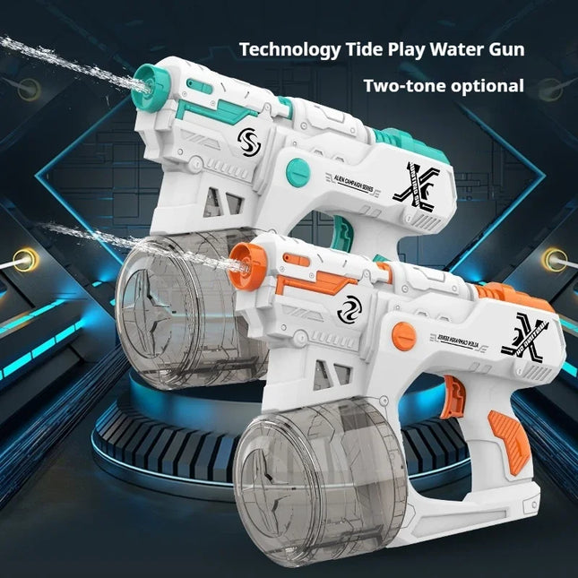 Water Gun Electric Waterguns Automatic Large Capacity Long Range Guns Children's Water Toys Swimming Pool Beach Toy for Children