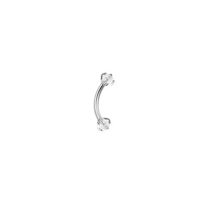1-9PCS Golden Eyebrow Stud Rings Piercing Jewelry Rook Surgical Steel Silvery CZ Tiny Labret Lip Navel Belly Helix Tragus 16G