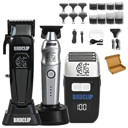 BRD 106 617 609 Professional Electric Hair Clipper Hair Trimmer DLC Blade with Base 7500RPM 7000RPM 7000RPM Barber Set BRDCLIP