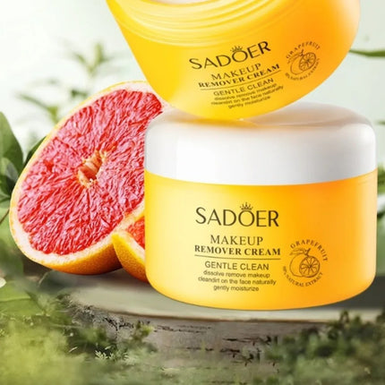 Quickly Dissolve SADOER Grapefruit Makeup Remover Stubborn Makeup Deep Cleaning Deep Cleaning Makeup Remover Without Residue