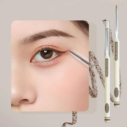 Waterproof Grey Brown Eyeliner Gel Pencil Ultra-fine Matte Smooth Eyeliner Pen Smudge Proof High Pigmented Eyeliner Pencil