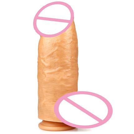 D 7.5CM SUPPER thick dildo Huge Realistic Giant Long Dildo Soft Silicone Vaginal Masturbators Penis Erotic Toy for Women - DILDO