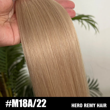 Hero Remy Hair Genius Weft Real Remy Human Hair Extensions Natural Straight Flex Hair Weaves Invisible Weft Hair 16-24 inch 50g