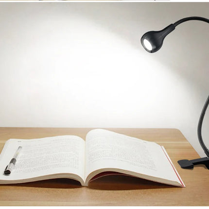 Flexible Table Lamp USB Power Lamp Reading Book Light With Holder Clip Study Reading Lamps Bedside Table Bedroom Decor Nightlamp