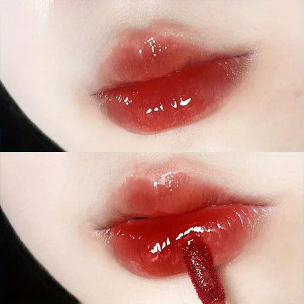 Mirror Lip Glaze - Glossy Lip gloss,Moisturizing Non-stick Cup Nude Lipstick High Pigmented Liquid Lipstick Lip Cosmetic Makeup
