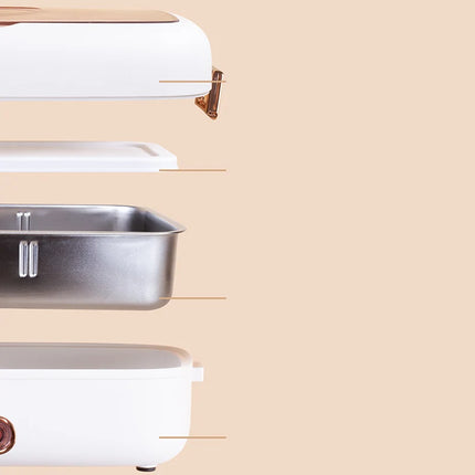USB Portable Electric Lunch Box 5V 12V 24V Car Truck Camping Work School 220V Food Heated Warmer Container Stainless Steel Set