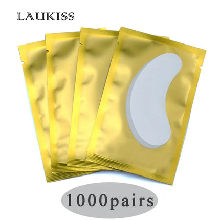 50/500/1000pcs Gel Patches for Eyelashes Building Eyelash Extension Under Eye Pads Lash Stickers Tools Wholesale LAUKISS