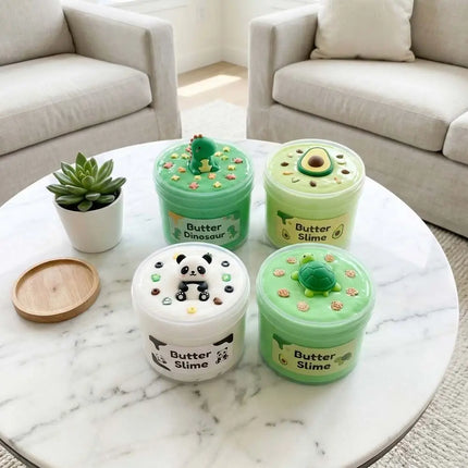 Creative Cultivation Butter Fluffy Slime Kit Hands-on Ability Safe Crystal Slime Tortoise Dinosaur Slime Crystal Puree Gift