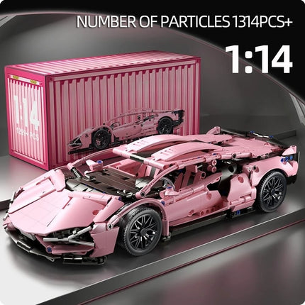 ToylinX Technical Building Blocks Car Racing Sport Speed Vehicle Model City Mechanical Super Bricks Puzzle Toys Adult Gift