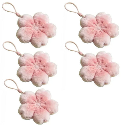 2026 Pendant Small Accessories Girl Cherry Blossom Healing Plush Pendant Keychain