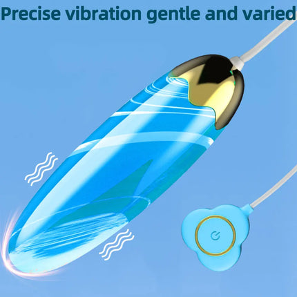 Silicone Vibrating Egg Wire Remote Control Bullet Vibrators Vaginal Masturbation G Spot Stimulating Massager Women Sex Toys