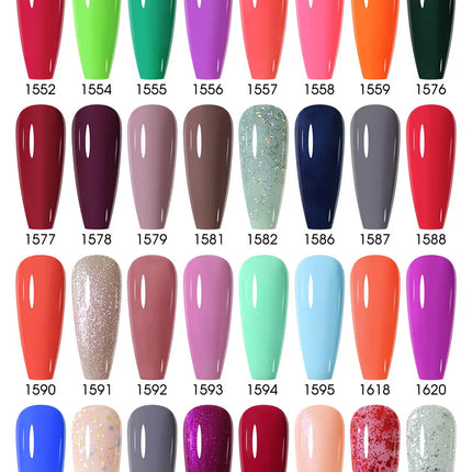 Arte Clavo Red Color Series Nail Polish UV Soak Off Varnish 15ml Manicure Nail Art Long-lasting Hema Tpo Free Gel Nail Polish
