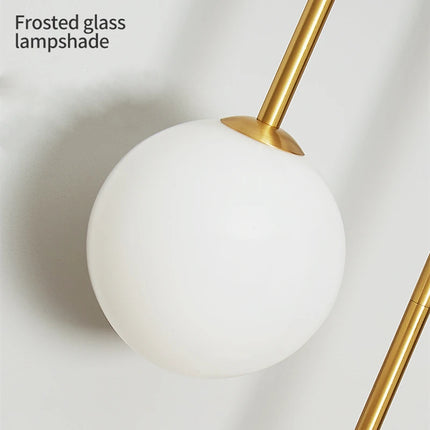 Modern Wall Lamp Glass Ball LED Gold Home Decor For Living Room Bedroom Bedside Interior indoor Lighting Sconce Luminaire Lights