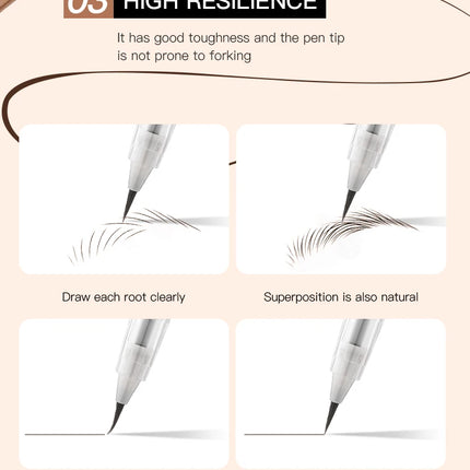 Life Girls Liquid Eyebrow Pen 0.01mm Ultra-Fine Smooth Waterproof Easy Application Natural 3D Eyebrows Makeup