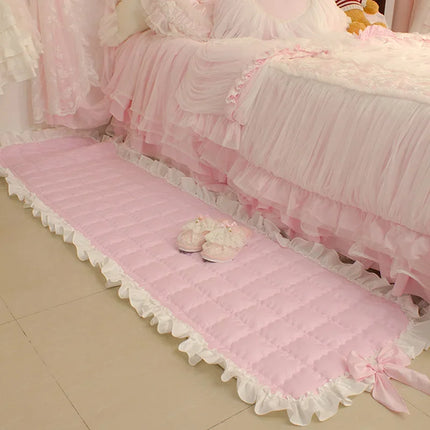 Super Sweet Carpet Romantic Carpets for Living Room Bowknot Living Room Rug Bedroom Rugs Ruffle Area Rug for Bedroom Sofa Mat
