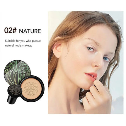 BB Air Cushion Foundation Mushroom Head C C Cream Concealer Whitening Makeup Waterproof Cosmetics Brighten Face Base Tone