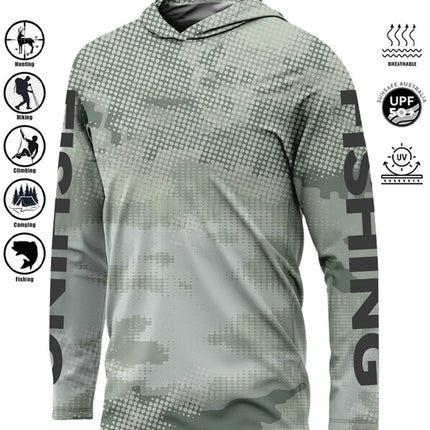 Fishing Shirt Hoodie,UPF 50+ Uv Protection Quick Dry Tops Breathable 2025 Outdoor Moisture Wicking Jersey Fishing Apparel shirts
