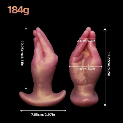 Realistic Hand Silicone Anal Plug Dildo With T-base Wearable Prostate Anal Trainer Sex Toys For Men Women Gay Penetration Anal