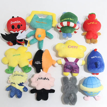 Thailand GMMTV CP Plush Keychain Cartoon Cute Filling PP Cotton Pendant JAIDEE BABII WIN ForceBook AouBoom Fans Birthday Gift