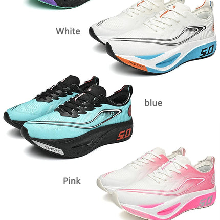 New Trendy Sports Running shoes, Comfortable and Breathable Men's and Women's Sports Casual shoes, Outdoor Large-sized Black 10