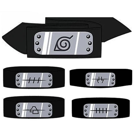 Anime Headbands Uzumaki Akatsuki Figure Cosplay Accessories Props Head Belt Cartoon Kids Boy Forehead Protector Baby Toys