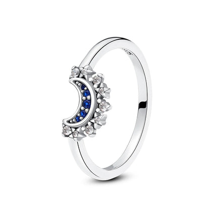 Original 925 Sterling Silver Ring Love Heart Pave CZ Crystal Stackable Rings For Women Wedding Engagement Birthday Gift Jewelry