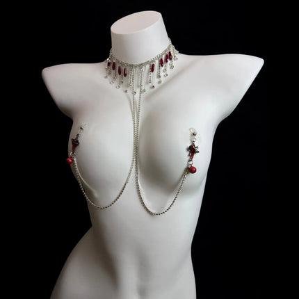 Tassel Bell Nipple Clamp Collar Set BDSM Training 5 Styles Available Sexy Women's Accessories Erotic Body Chains Adult Sex Toys