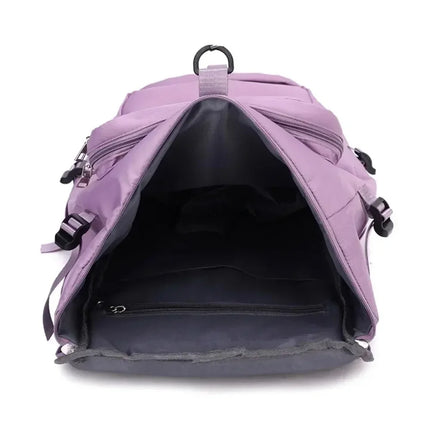 Women Large Travel Backpacks Waterproof Stylish Casual Daypack Bags with Luggage Strap Backpack Ladies Sports Yoga Luggage Bags