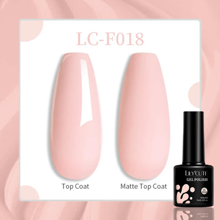 LILYCUTE 7ML Glitter Gel Nail Polish Sparkling Semi Permanent UV Gel Colorful Shinning Gel Varnish Nail Art Soak Off UV LED Gel